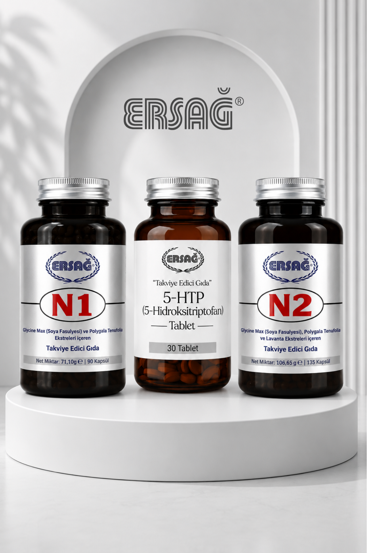 ERSAĞ N1, N2 ve 5-HTP Takviye Edici Gıda