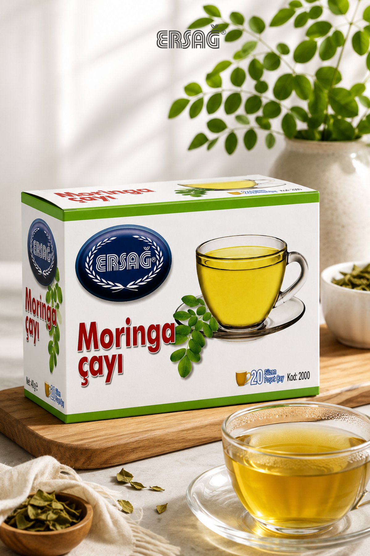 ERSAĞ Moringa Çayı 20 Süzen Poşet 30 GR