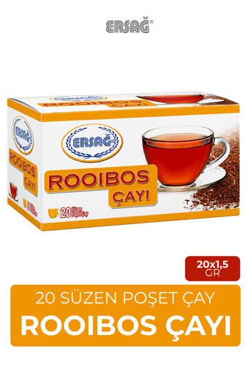 ERSAĞ Rooibos Çayı 20 Süzen Poşet 30 Gr