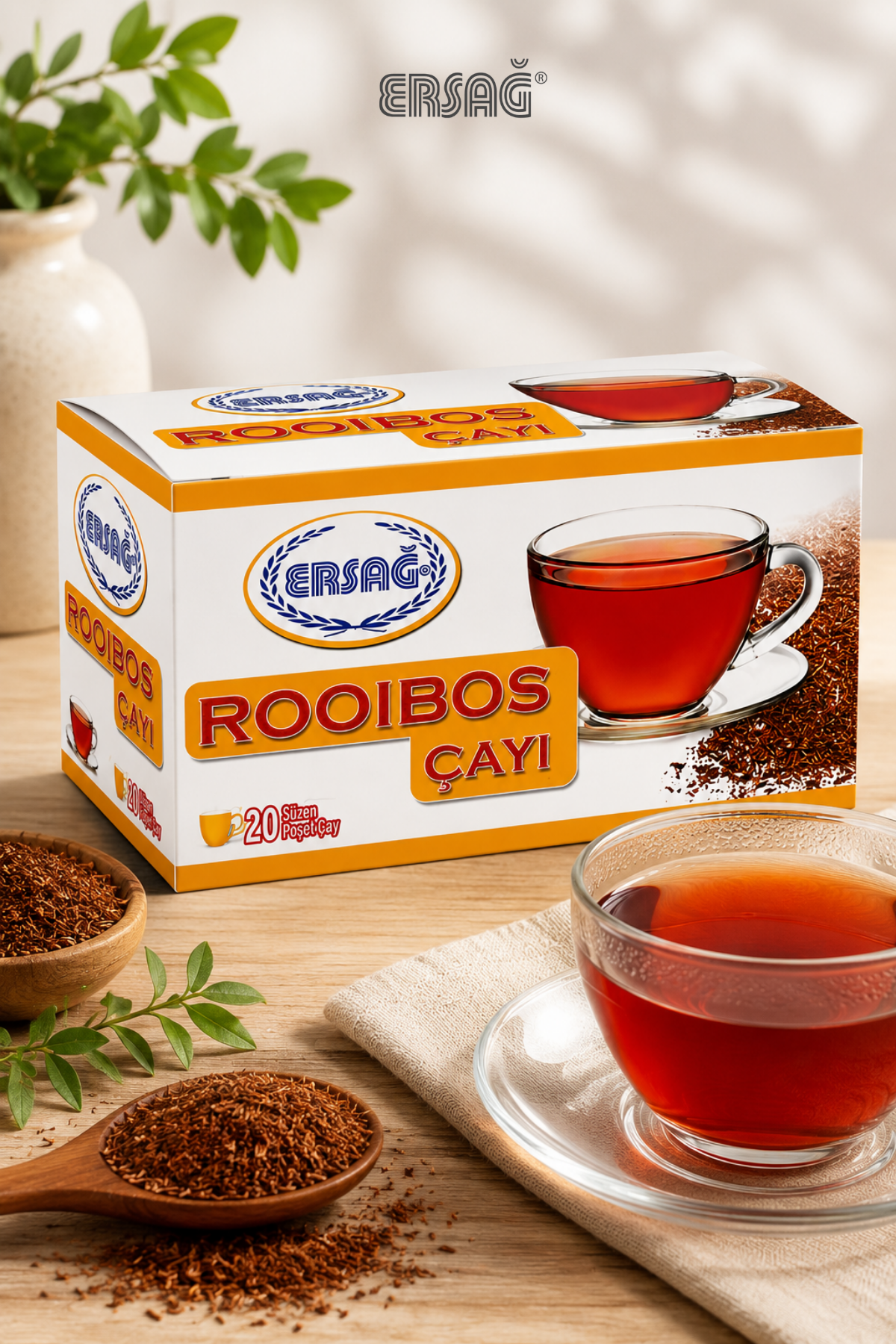 ERSAĞ Rooibos Çayı 20 Süzen Poşet 30 Gr