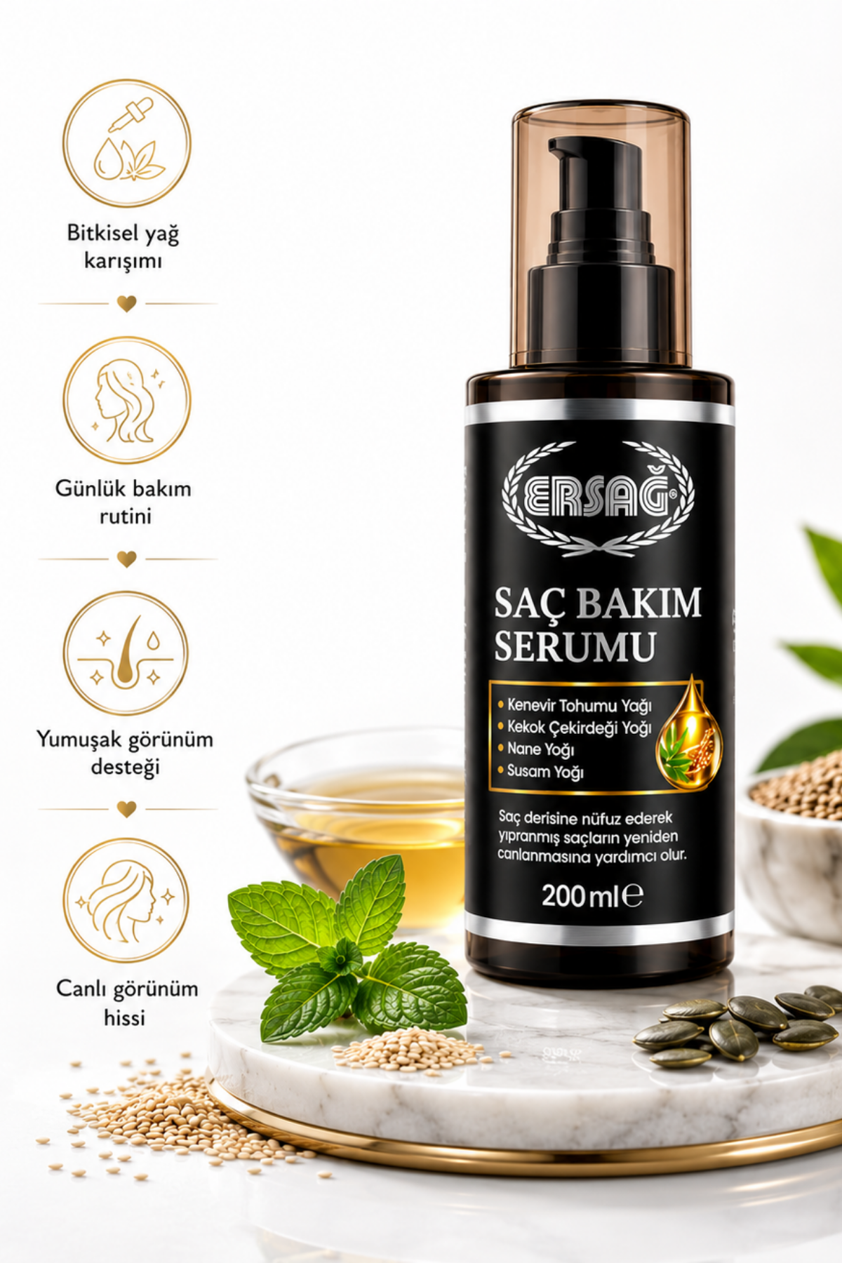 ERSAĞ Saç Bakım Serumu 200 ML